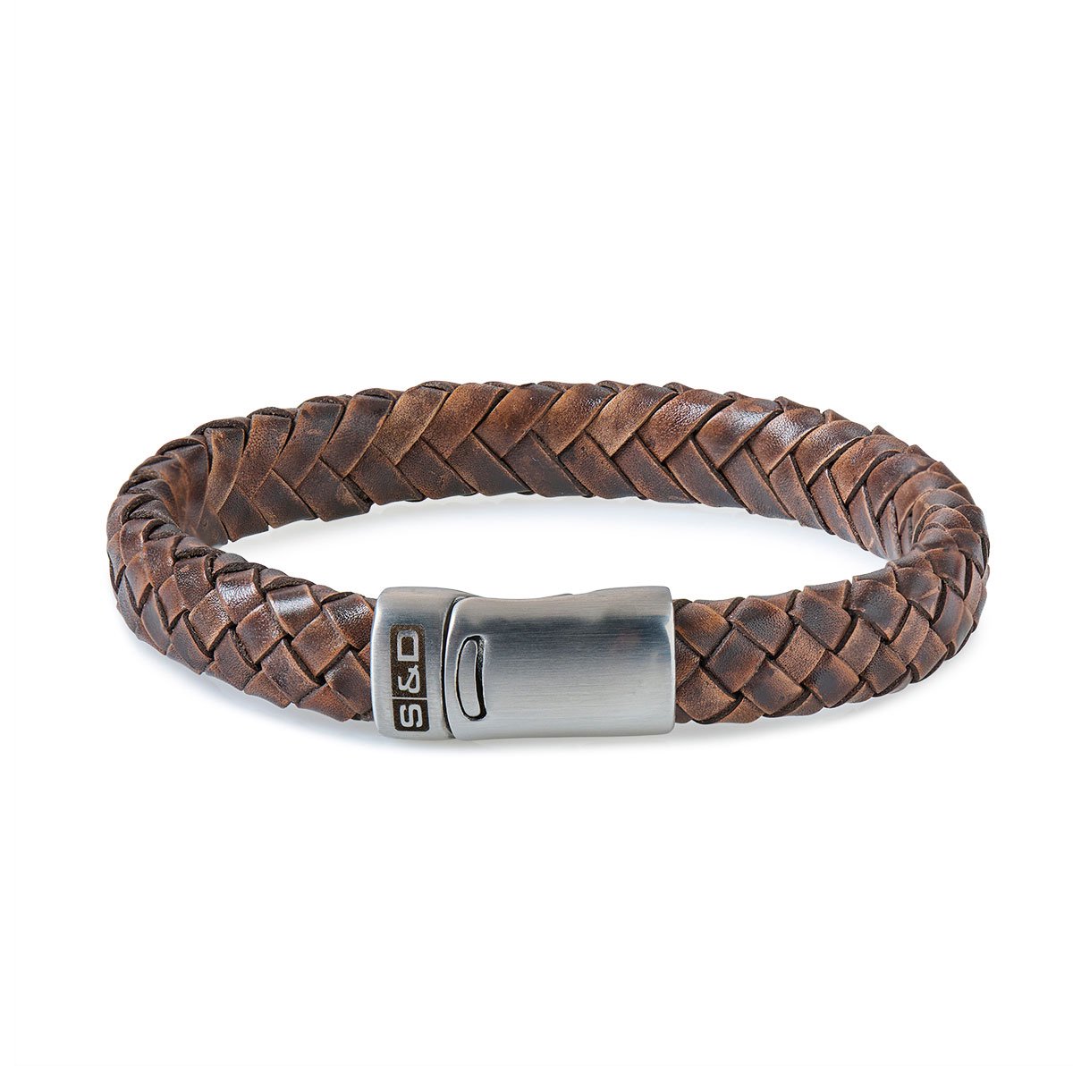 SAID&DONE Leren Armband Heren - Hugo Vintage Brown - M (19 cm)
