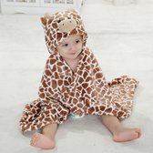 Joya Kids® Baby fleecedeken met capuchon Giraffe | Multifunctionele Badcape baby en peuters | Deken Kinderen | wikkeldeken | Dekentje baby & peuter 0-3 jaar | Babydeken | Kraamcadeau | Babycape | Fleece deken | Dieren Deken