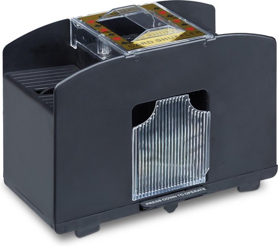 Kaartenschudmachine - 4 decks - Schudmachine voor speelkaarten - Kaartenschudder - Card shuffler - Op batterijen
