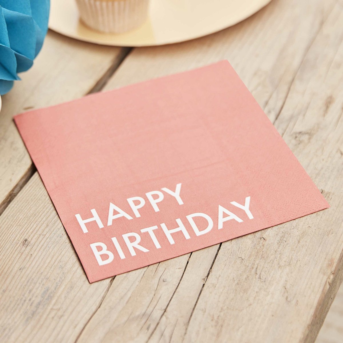 Ginger Ray - Servetten Brights Happy Birthday - 16 stuks