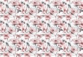 Fotobehang - Vlies Behang - Roze Bloemen - 416 x 290 cm