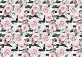 Fotobehang - Vlies Behang - Roze Rozen - 312 x 219 cm