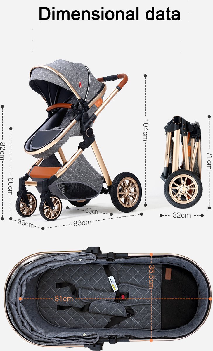 Kinderkraft NAVA Multifunctionele 3-in-1 kinderwagen: fietsaanhanger, kinderwagen voor twee kinderen