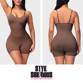 Style Solutions | Bodyshaper Bodysuit Kendra | Vormgevende Lingerie voor een Prachtig | Bruin L