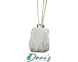 Edelsteen diffuser | Bergkristal | Gratis geurstokjes | Dani's Feel Good Shop