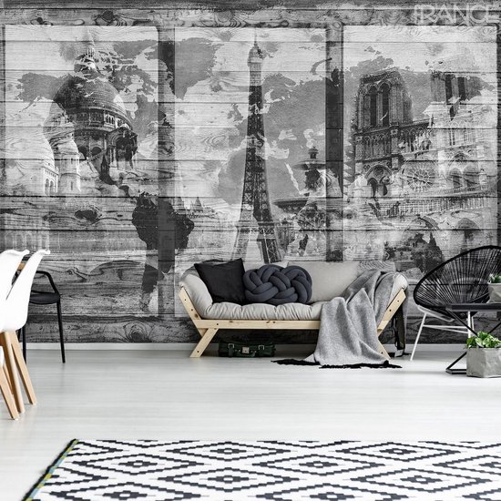 Photomural gris, revêtement mural