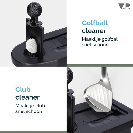 V.P. Golfbal Cleaner - Golfball Washer Cleaner - Golf Accessoires Schoonmaken - Golfclub - Met Water en Borstel - V.P.