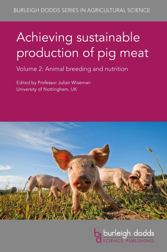 Achieving Sustainable Production of Pig Meat - cover