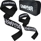 Gymroar Lifting Straps - met Padding, Anti Slip en Opberghoes - Deadlift Straps - Powerlifting - Bodybuilding - Lifting belt - 2 stuks - Zwart