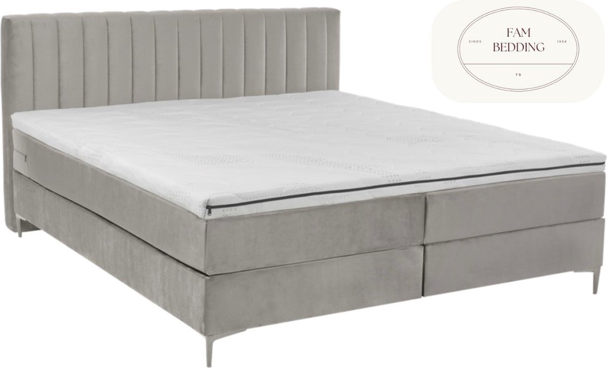 2 Persoons Boxspring Cindy Beige 160x200