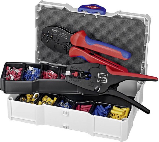 KNIPEX 97 52 05 Krimptang Ook Te Bedienen Met Twee Handen Met Antislip Kunststof Bekleding Gebruinee