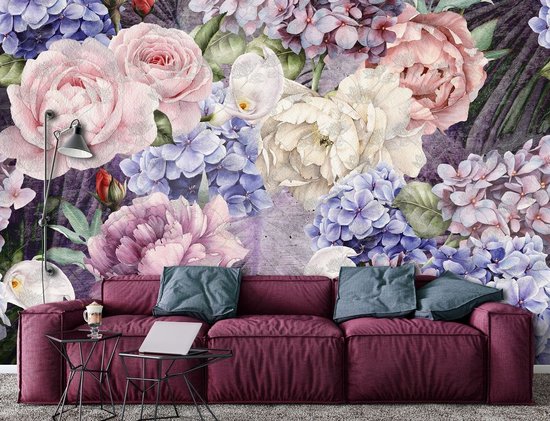 Papier peint photo - Papier Peint Intissé - Art Fleurs - 416 x 254 cm