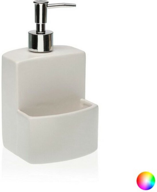 Sapho Gedy Pirenei - Zeepdispenser met houder, mat goud/satijn glas