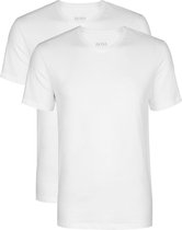 2-pack: Hugo Boss T-shirts Relaxed Fit - V-hals - wit -  Maat M