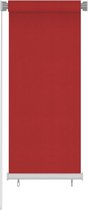 vidaXL - Rolgordijn - voor - buiten - 60x140 - cm - HDPE - rood