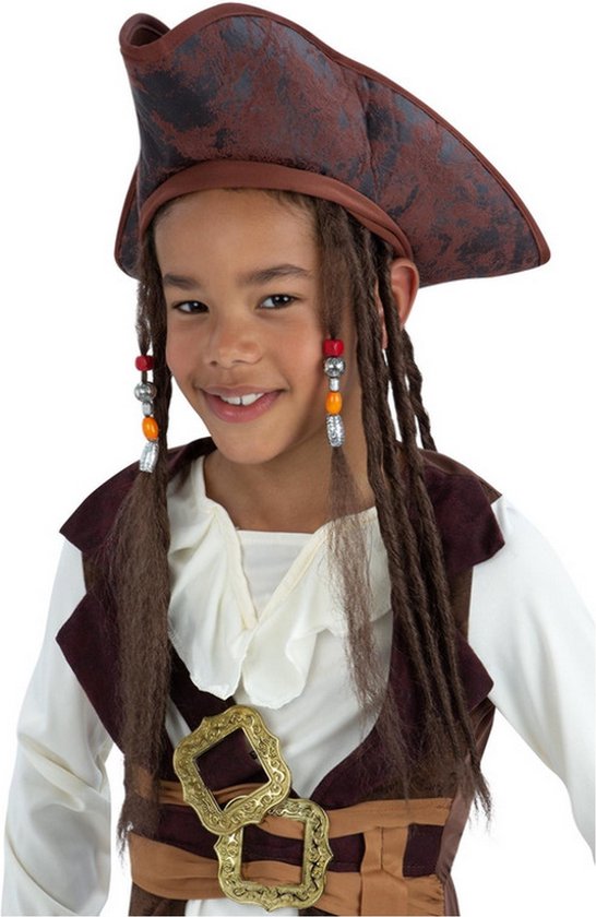 Smiffy's - Costume Pirate & Viking - James Spearow Pirate Des Caraïbes Enfant - Marron - Déguisements - Déguisements