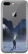 Case Company® - Hoesje geschikt voor iPhone 8 Plus hoesje - Wanderlust - Soft Cover Telefoonhoesje - Bescherming aan alle Kanten en Schermrand