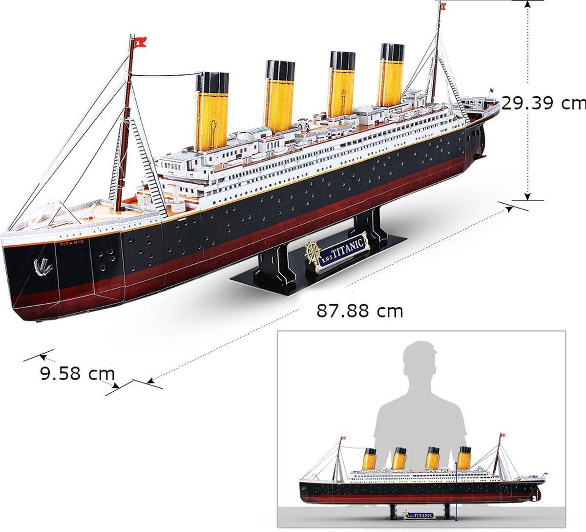 Titanic - puzzle 3D - 266 pièces - puzzle 3D - petits et grands