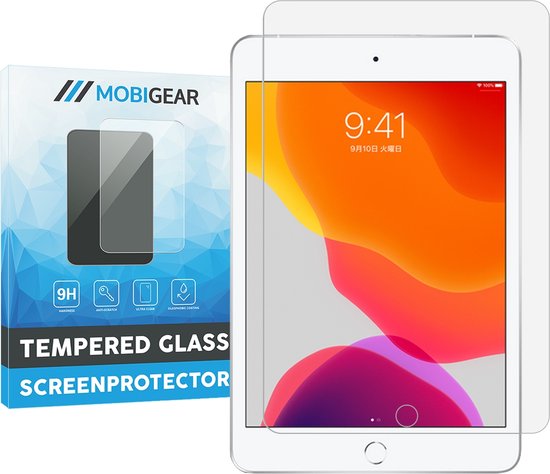 Mobigear Protecteur d'écran adapté à Apple iPad Mini 5 (2019) Protecteur d'écran en Verres - Compatible avec les coques (paquet de 2)