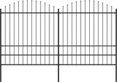 vidaXL-Tuinhek-met-speren-bovenkant-(1,75-2)x3,4-m-staal-zwart