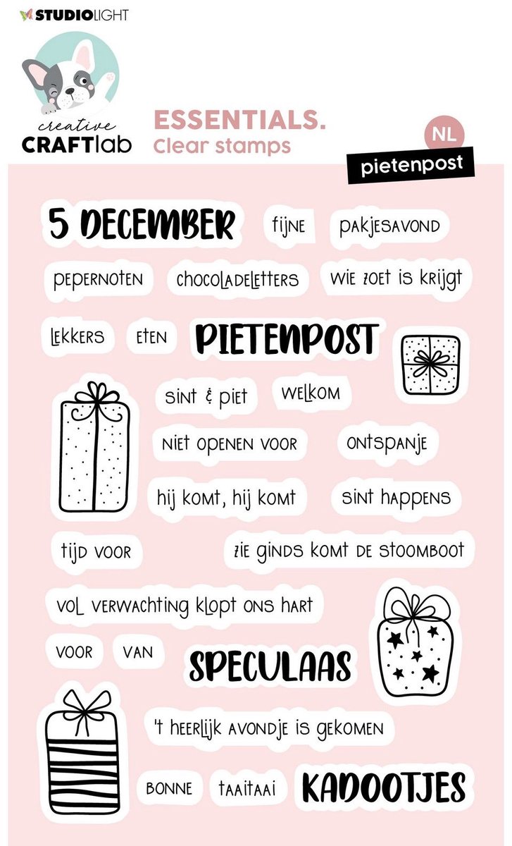 Studio Light Essentials Clear Stamp Pietenpost NL