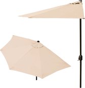Balkonparasol - halve parasol - 240 cm - beige
