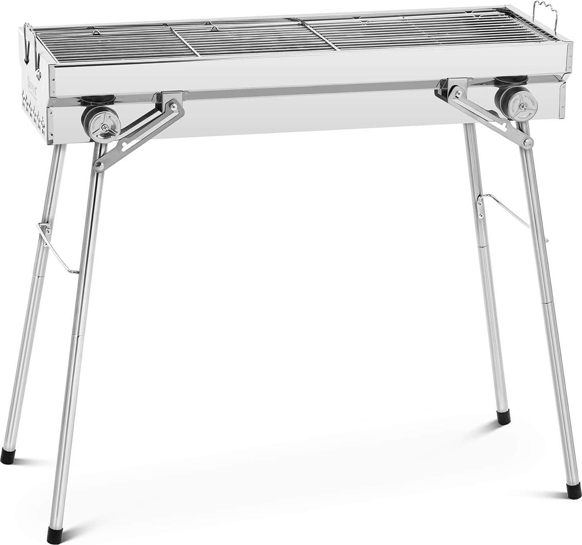 Grille Barbecue INOX DetonTsai 60 X 40 Cm - 3 Traverses Renforcées, Acier Inoxydable Robuste Pour Charbon De Bois