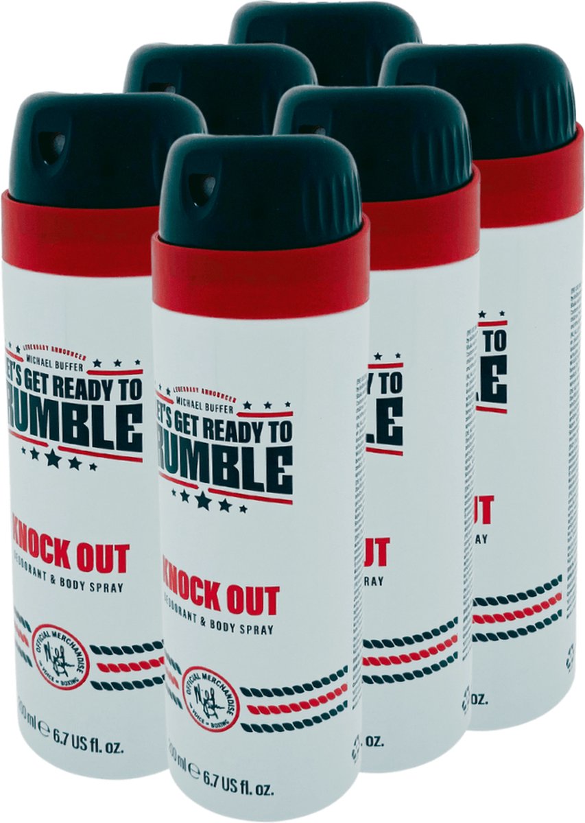 Let's Get Ready To Rumble Deospray 200ml - Knock Out 6x