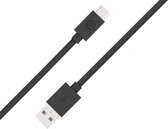 Bigben Connected, USB A/USB C-kabel 1,2 m - 3A, Zwart
