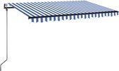 vidaXL-Luifel-automatisch-uittrekbaar-400x350-cm-blauw-en-wit
