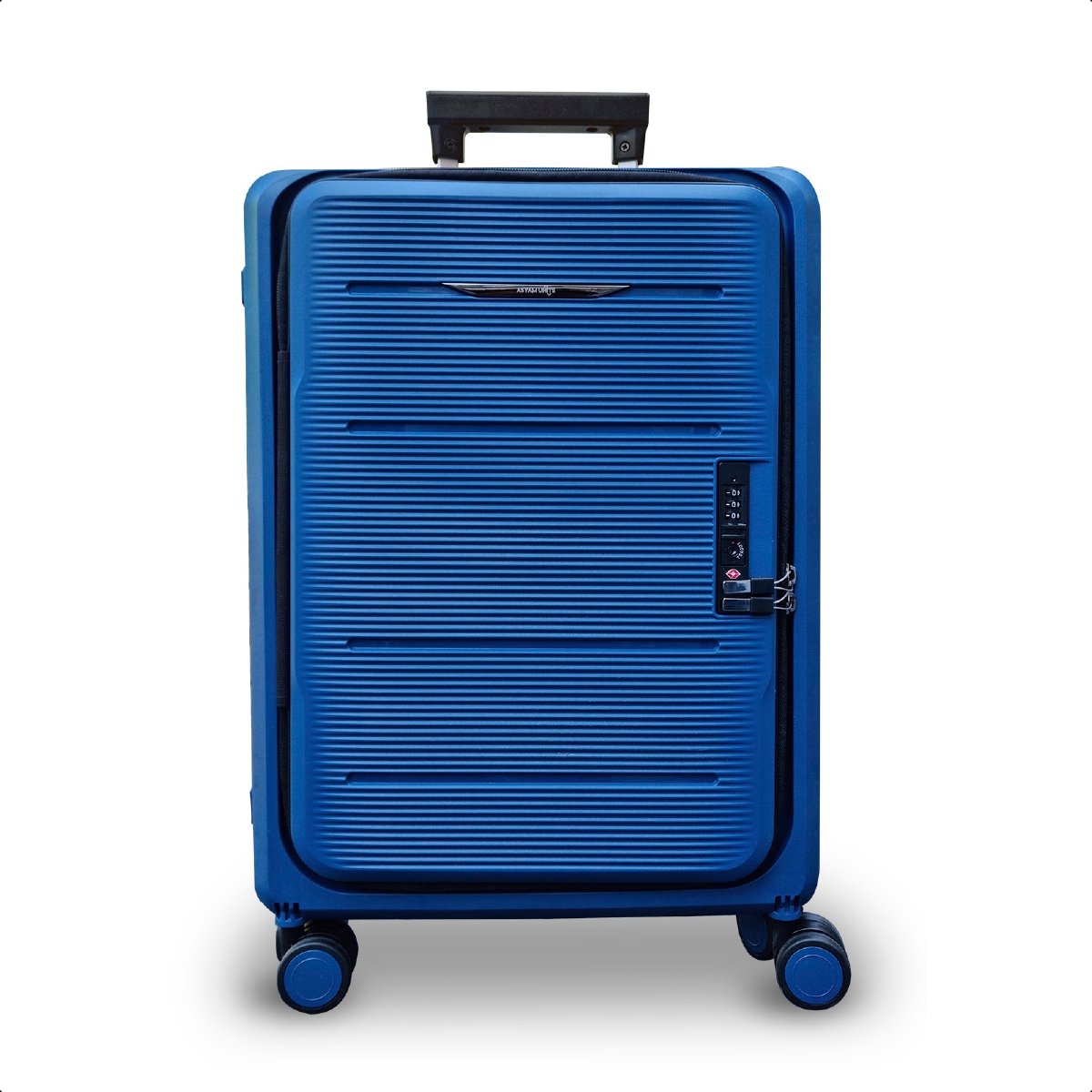 Asyam Units Handbagage Koffer - Trolley - Reiskoffer - Reiskoffer met wielen - Purplish blue - Invouwbaar - Spinner wielen - Lichtgewicht - TSA Slot