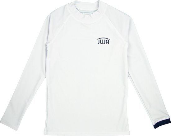 JUJA - UV-Zwemshirt met lange mouwen voor kinderen - UPF50+ - Solid - Wit - maat 158-164cm