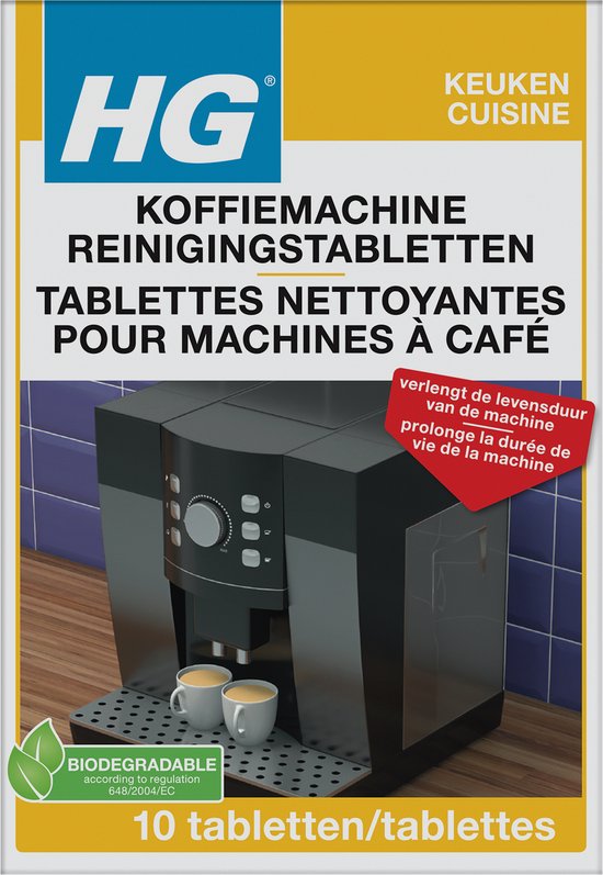 Foto: Hg koffiemachine reinigingstabletten 1st