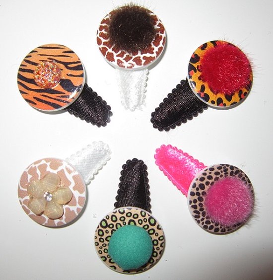 ZoeZo Design - Set de 6 - bébé - tout-petit - pinces à cheveux - barrettes - longueur environ 5 cm