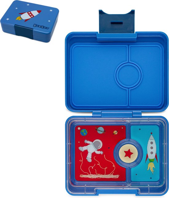 Yumbox True Blue Rocket Snack Size Bento Box