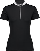 Cmp Fietsshirt Half-zip Dames Polyester Zwart/wit Maat L
