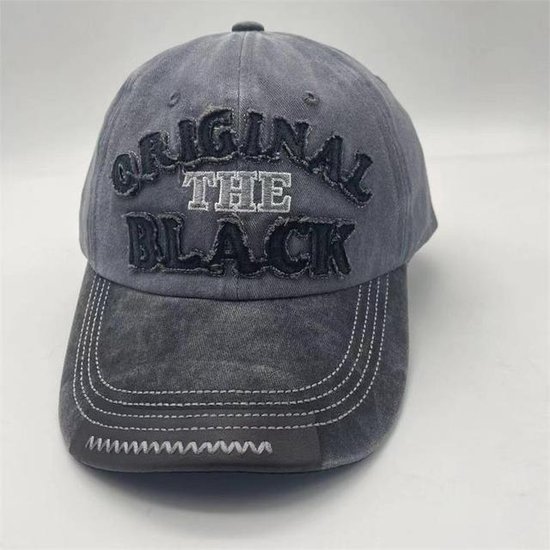 Baseball Cap Original The Black – Grey Black – Stonewashed Denim Pet