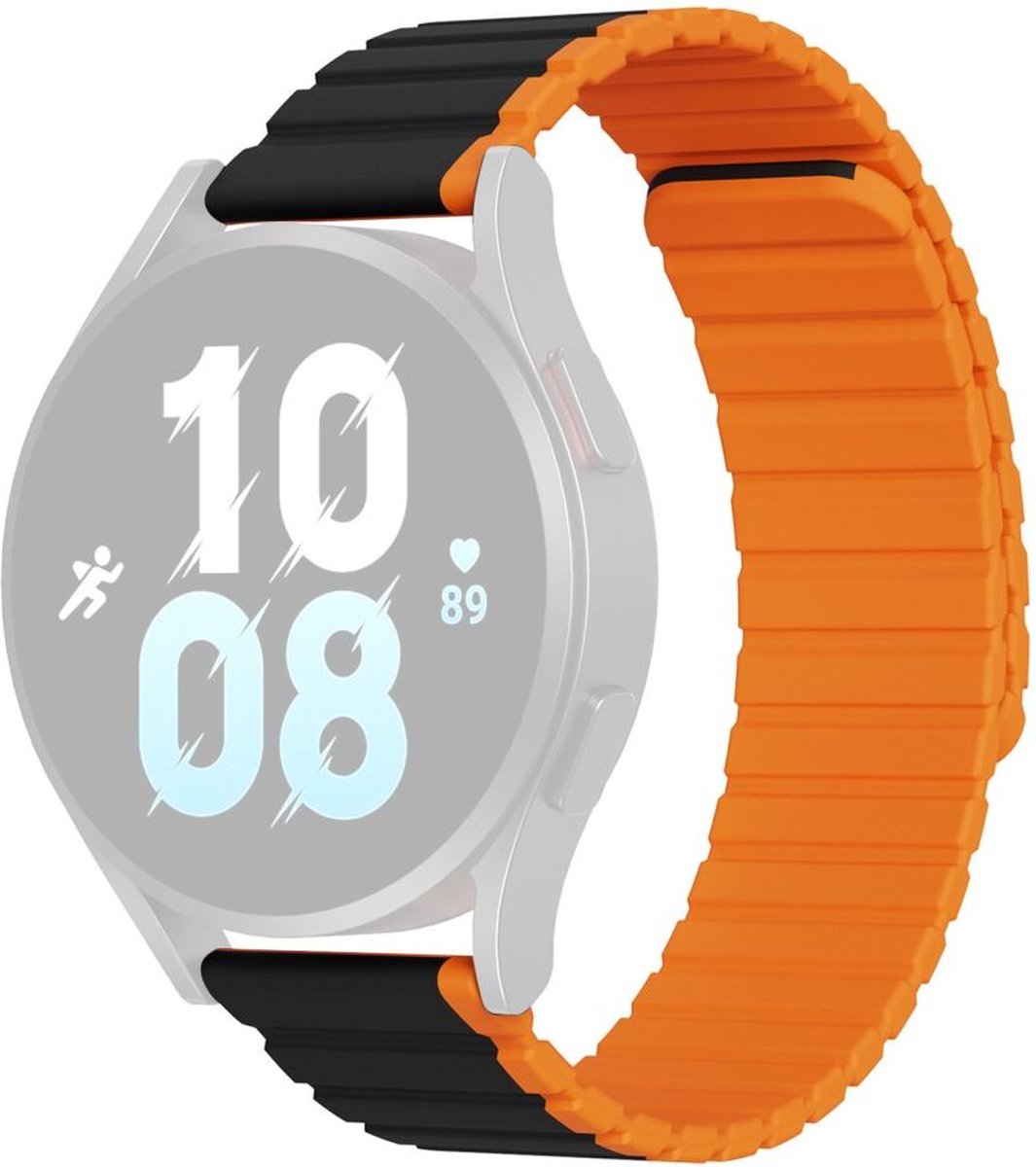 Dux Ducis LD Strap - Universeel Smartwatch Bandje 22MM - Zwart Oranje