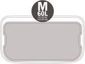 Schematische weergave van de Brabantia prullenbak met aanduiding 'M 60L'.