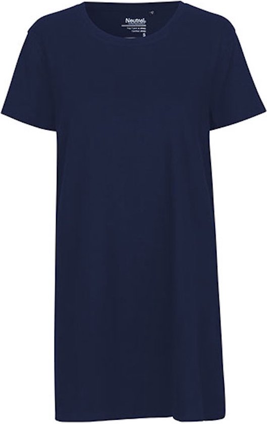 Ladies´ Long Length T-Shirt met korte mouwen Navy - L