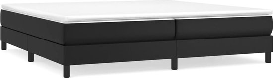 vidaXL-Bedframe-kunstleer-zwart-200x200-cm
