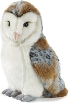 Pluche kerkuil knuffel vogel 30 cm speelgoed - Uilen bosdieren knuffels/knuffeldieren/knuffels voor kinderen