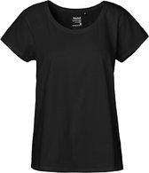 Ladies´ Loose Fit T-Shirt met ronde hals Black - L