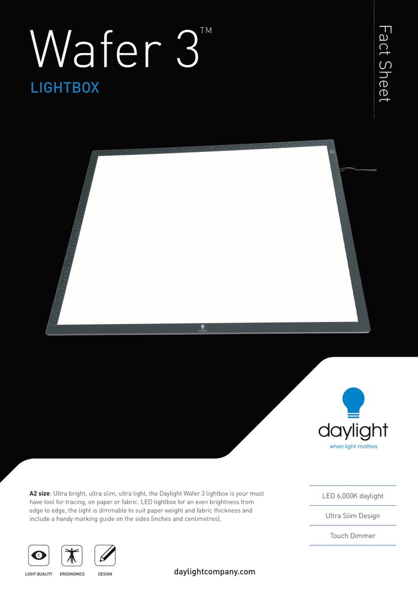 Daylight du jour -boîte à lumière -Wafer 3 (A2) *
