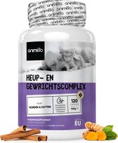 Animigo heup en gewrichten supplement voor honden en katten - Met glucosamine en chondroïtine - 120 natuurlijke capsules