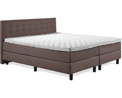 Boxspring Luxe 140x200 Knopen Bruin