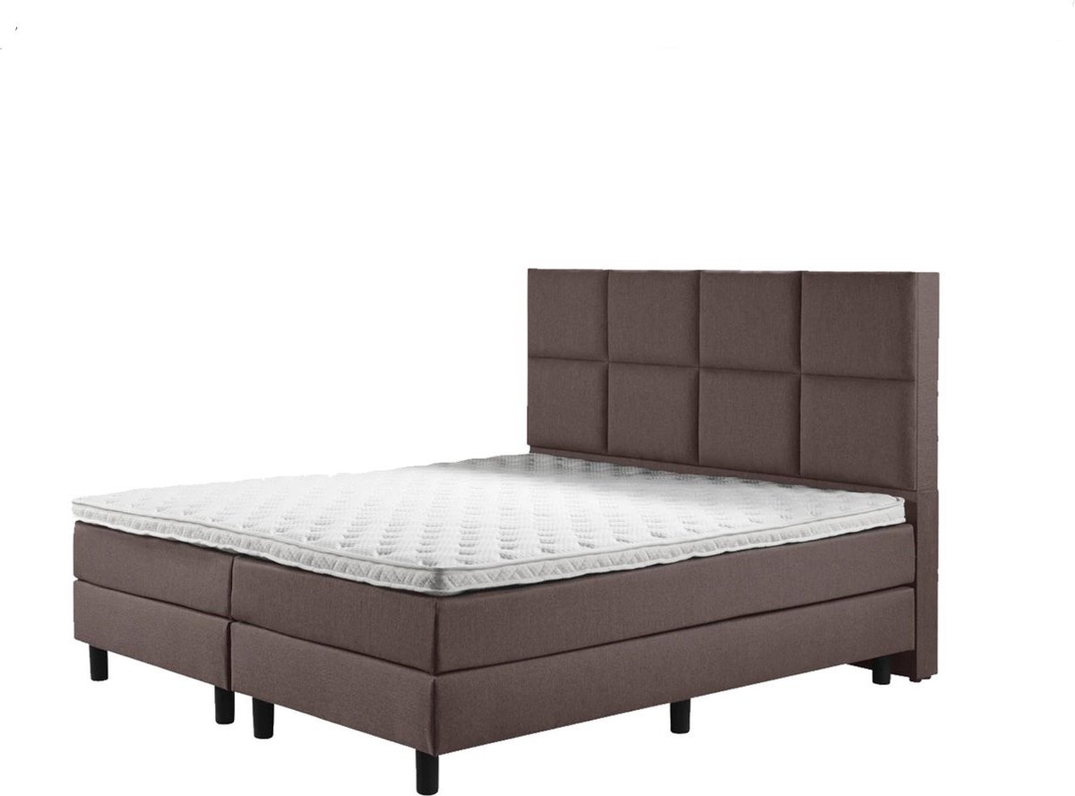 Boxspring Luxe 120x210 8 vlaks Bruin