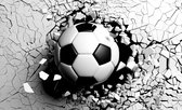 Fotobehang Voetbal - Effect 3D - Vliesbehang - 400 x 280 cm