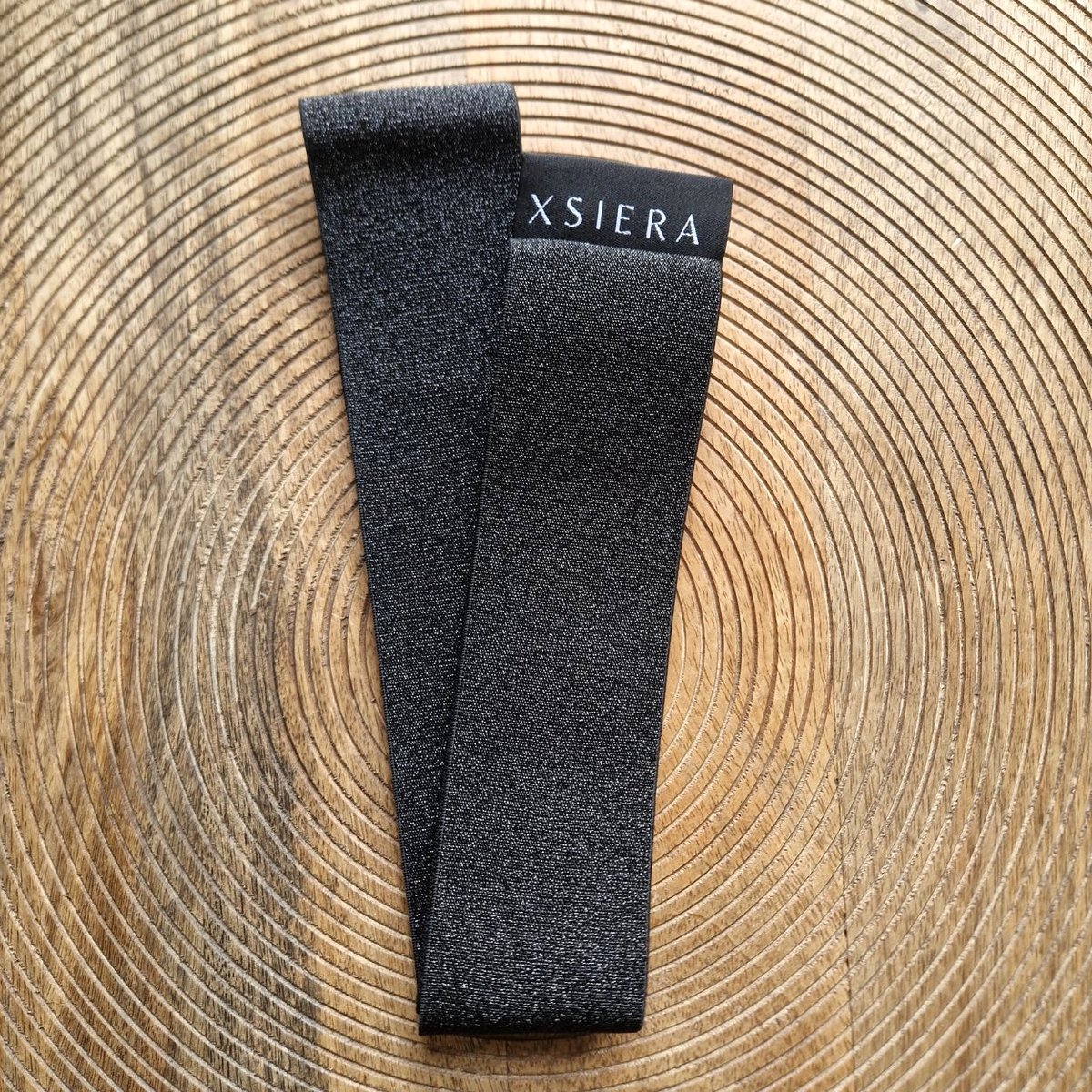 XSIERA - Handdoek elastiek - glitter zwart - strandbed elastiek - Elastische band strandlaken - Strand knijper - Towelband - Towelstrap