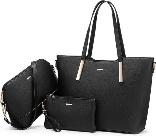LOVEVOOK Handtas Dames Shopper Schoudertas Dames Handbags Set Women Grote  Damestas... | bol